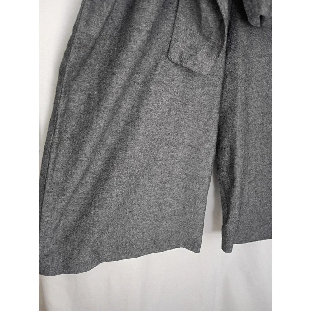 Reformation Minimalist $218 Grey Short Sleeve Wide Leg Tie Waist Jumpsuit Fits S
